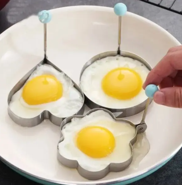 1 Pcs Stainless Steel Pancake & Fried Egg Mold Set